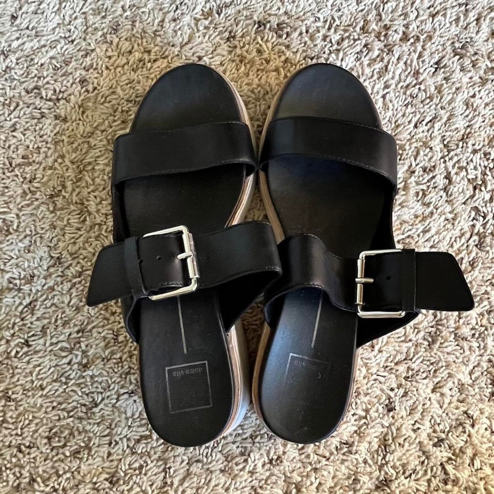 Dolce Vita black chunky sandals size